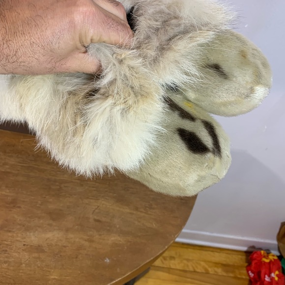Vintage collector pièce hand crafted by Canadian Inuit  seal skin winter shoes - Picture 4 of 12